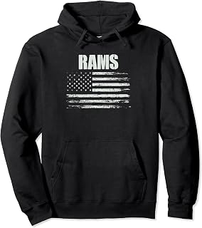 Rams USA Flag Southeast Polk High School Pride Pullover Hoodie
