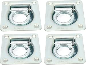 Yosoo Health Gear 4PCS Recessed Tie down Ring, Stainless Steel Lashing ...