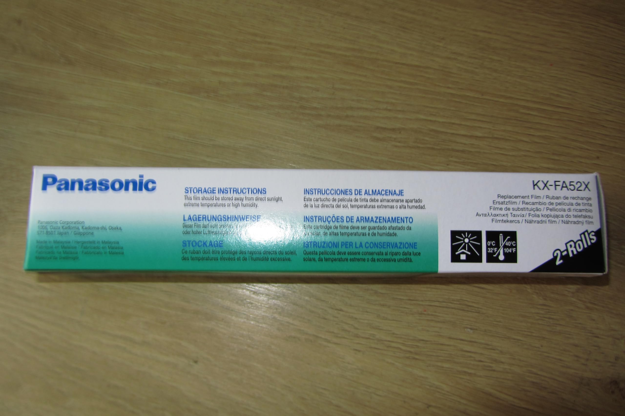 Panasonic KX-FA52X - 2 Ersatzfilme thermal paper (KXFA52X FAX CONSUMABLE 2PK)