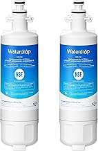 Waterdrop ADQ36006101 Replacement for LG® LT700P®, Kenmore 469690, 9690, FML-3, ADQ36006102, ADQ36006101-S Refrigerator Water Filter, 2 Filters