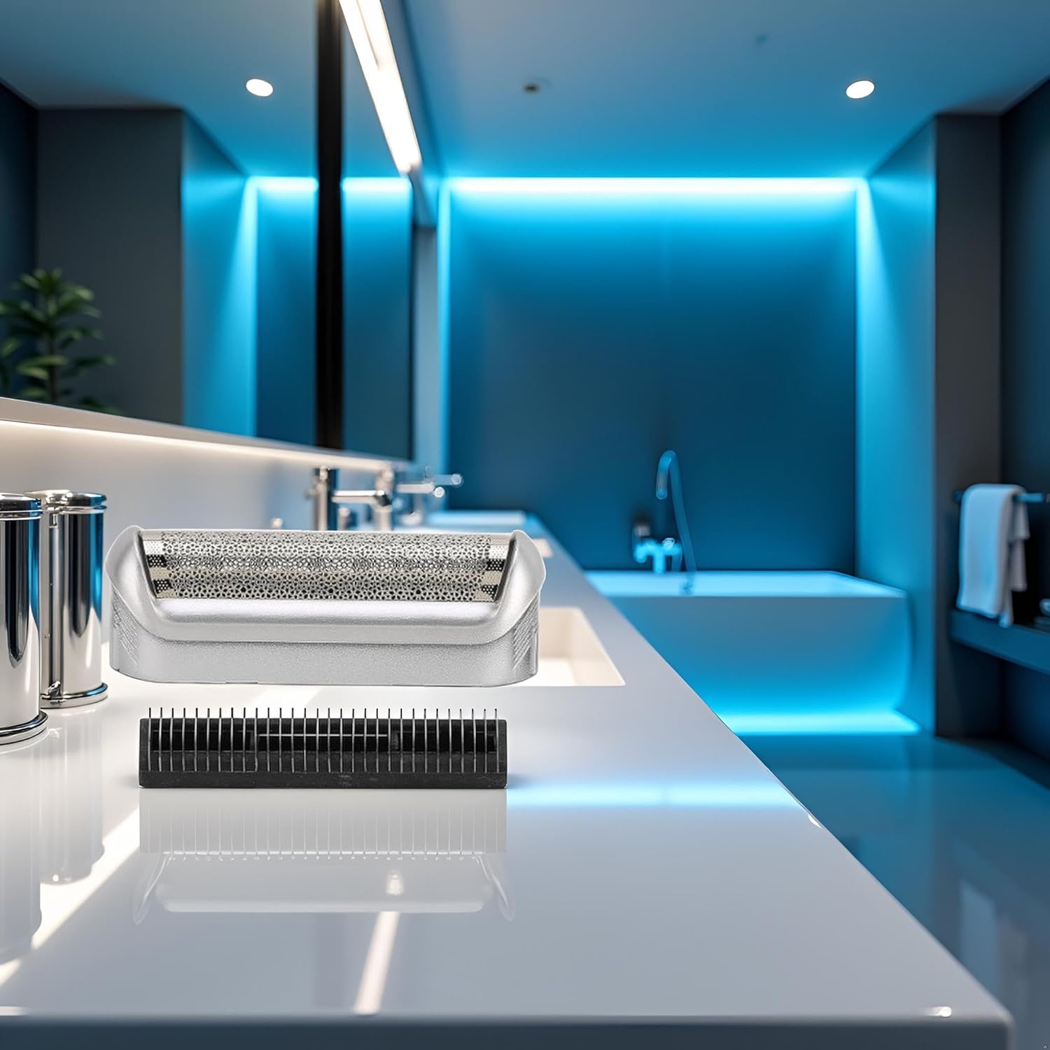 1Pc 5S Razor Replacement Foil and Cutter for Braun, Replacement Shaver Part Cutter Accessories for Braun M90 M60 P40 P50 P60 P70 P80 555 575 370, Men's Electric Shaver Replacement Heads, Men's - Image 6