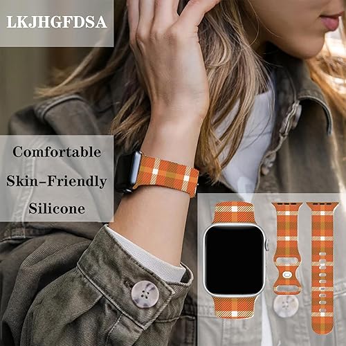 Miniatura 2 de Correa de reloj de otoño compatible con Apple Watch de 1.496 in 1.575 in 1.614 in 1.654 in 1.732 in 1.772 in 1.929 in, correas de repuesto