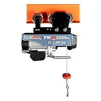 Vista 1 de Prowinch Alzamiento de cuerda de alambre eléctrico de 1 tonelada con carretilla eléctrica Grúa de capacidad de carga de 2000 libras con sistema