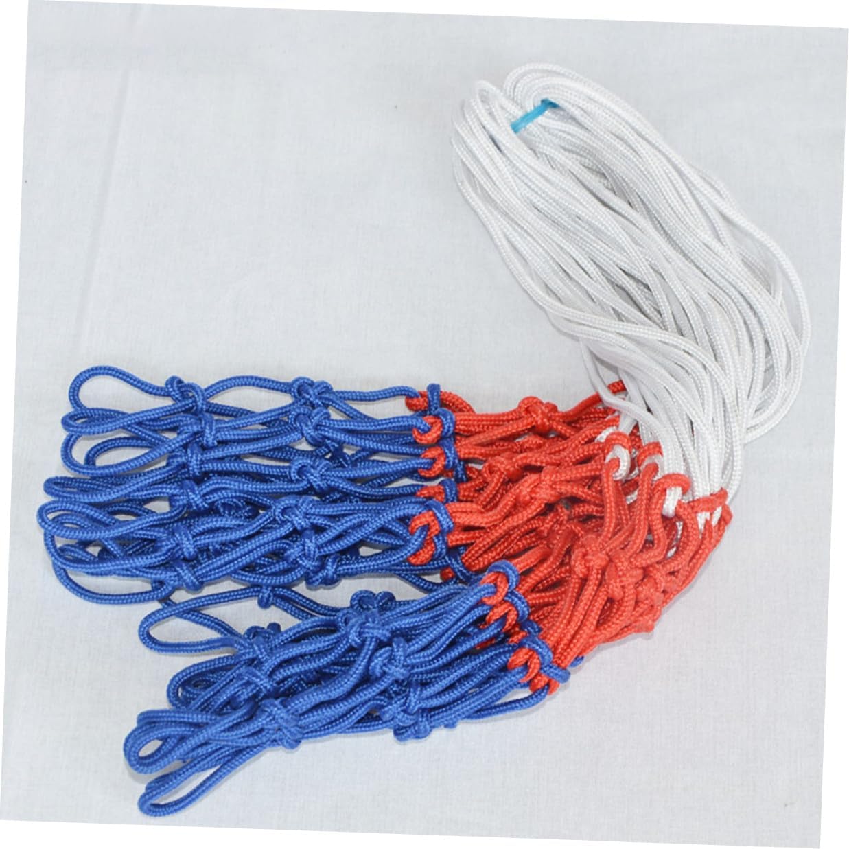 Ciieeo 4pcs Tricolor Nylon Basketball Net Professional Mesh Outdoor Competition Supply Replacement for Basketball Rim Suitable for Indoor and Outdoor Games