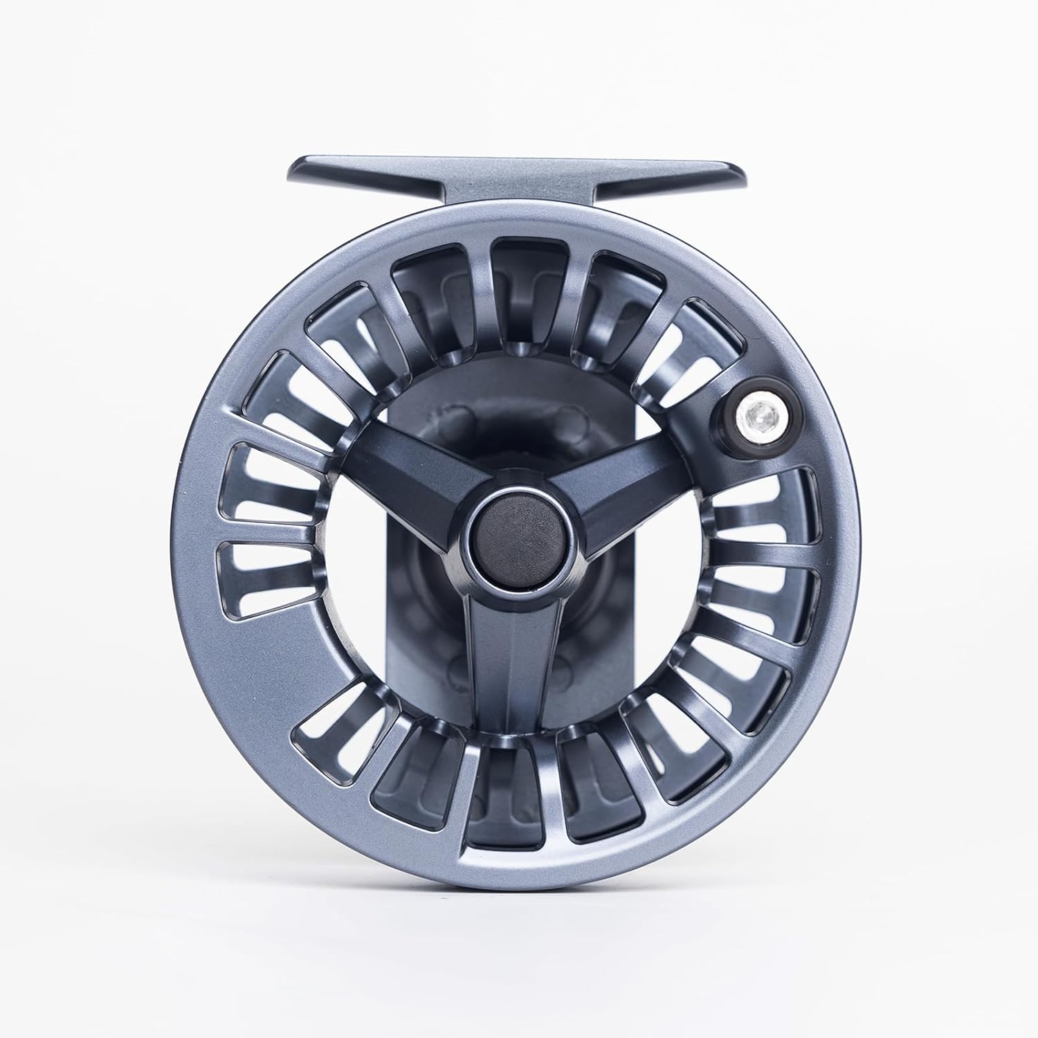 Raprance Fly Fishing Reel - CNC Aluminum Alloy, Ultra-Light, Instant Spool Change Side Button, for Freshwater/Saltwater (Matte Gunmetal Gray)