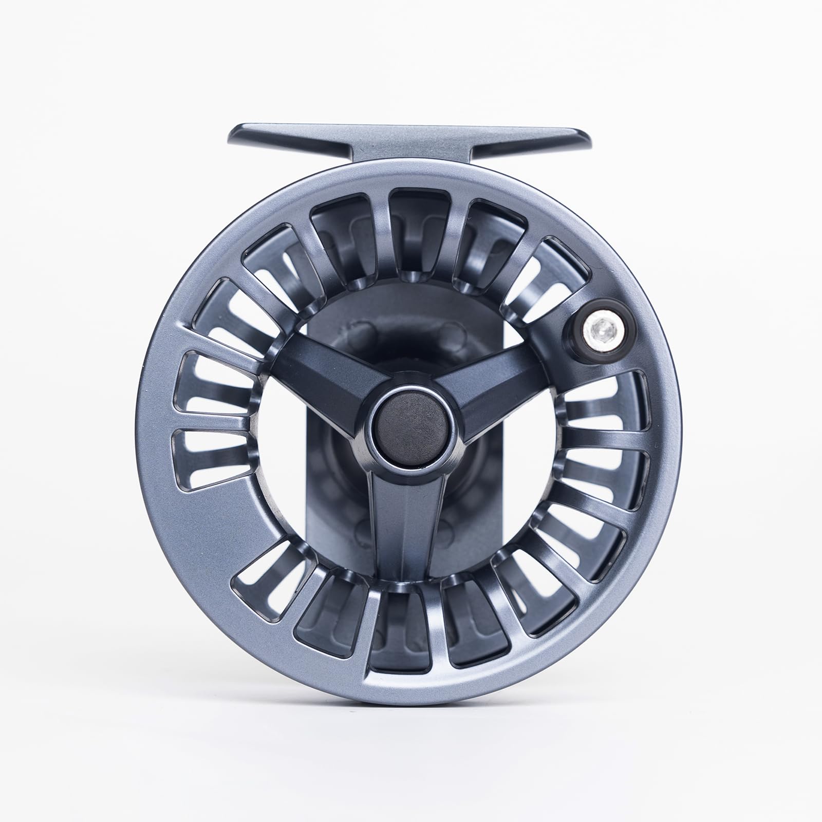 Raprance Fly Fishing Reel 5/6wt - CNC Aluminum Alloy, Ultra-Light, Instant Spool Change Side Button, for Freshwater/Saltwater (Matte Gunmetal Gray)