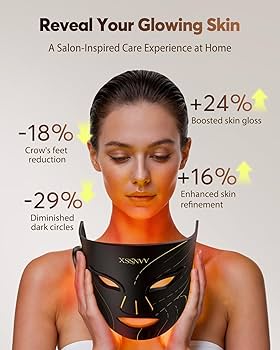 Amazon.com: XSSNVV Red Light Therapy Mask for Face, 850nm NIR, Red