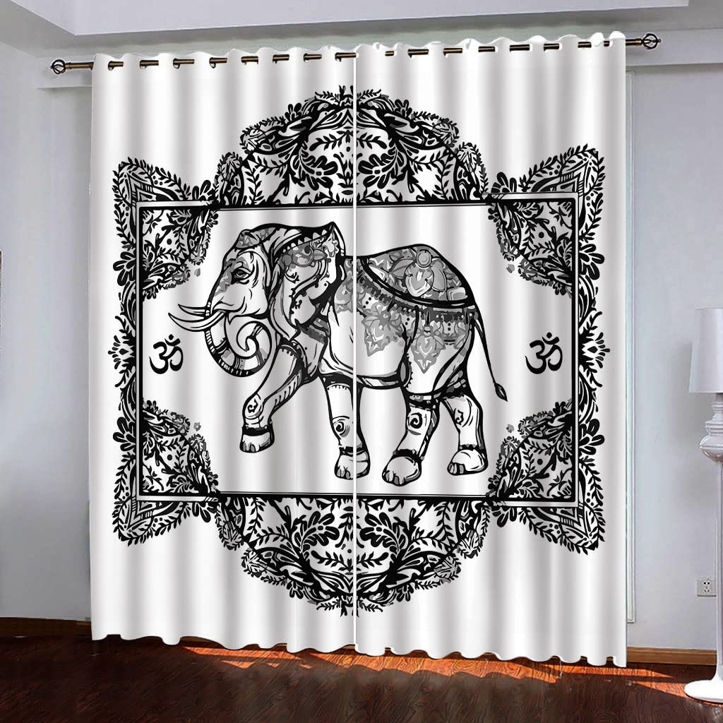 Rideaux occultants thermiques contre le froid et le chaud lot de 2 blanc