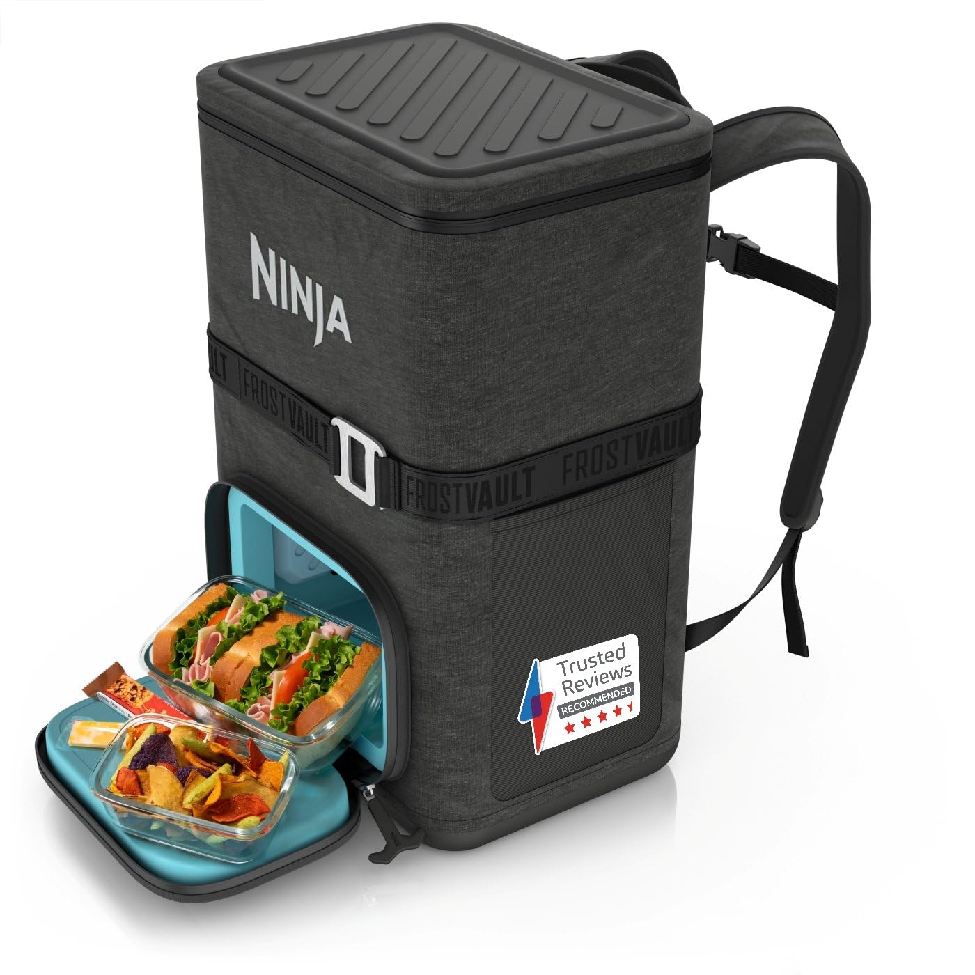 Ninja FrostVault Go Cooler Backpack - 36 Can - Charcoal Grey - Large