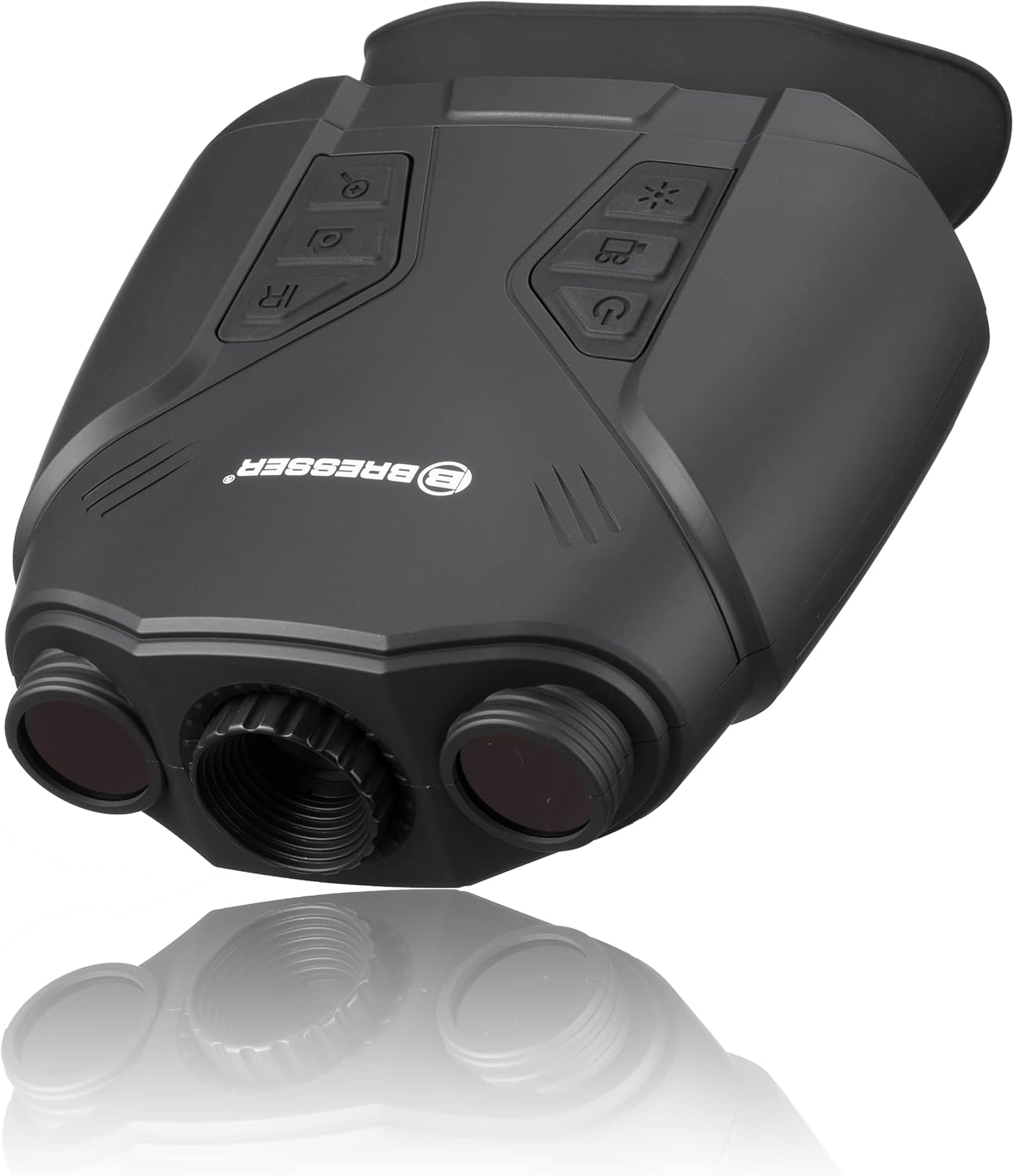 Bresser Nightlux 200 Pro Digital Night Vision Device Binocular, 3X with Digital Zoom (2X), Infrared Lighting, Large Display, Photo and Video Function