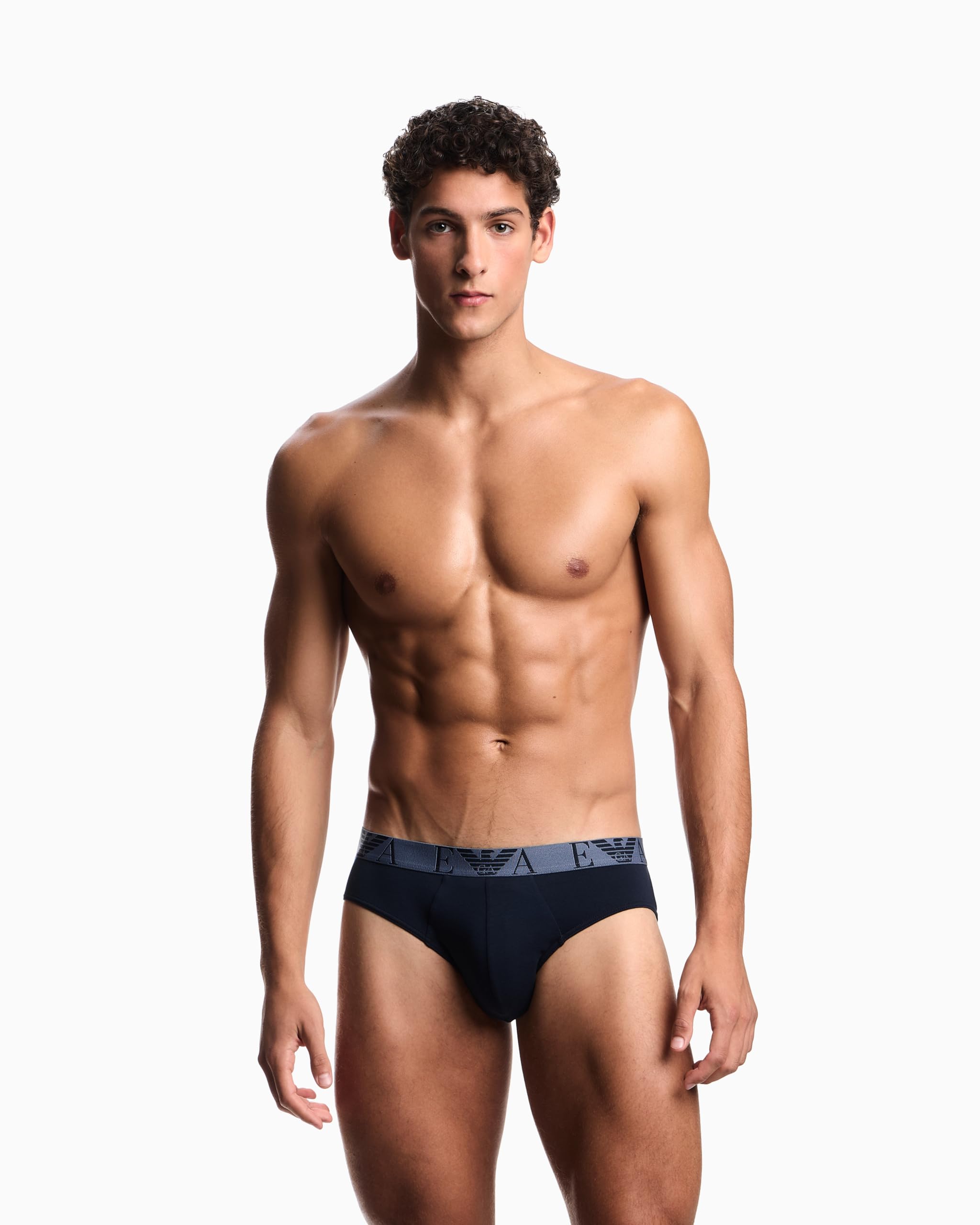 Emporio Armani Bold Monogram 3-Pack Brief Mutande da Uomo Uomo (Pacco da 3)