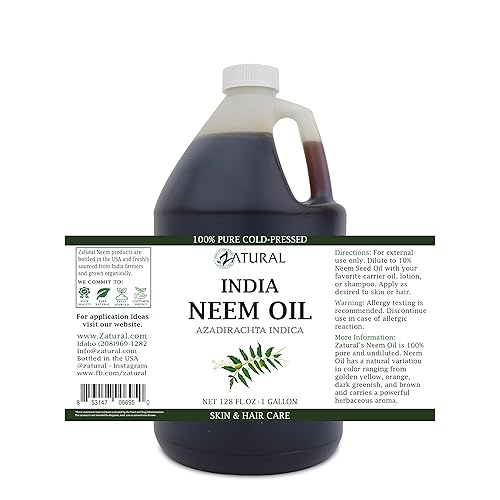 Vista 15 de Zatural Aceite de neem 100% puro, sin diluir, prensado en frío, para cabello, piel y uñas, 32 onzas