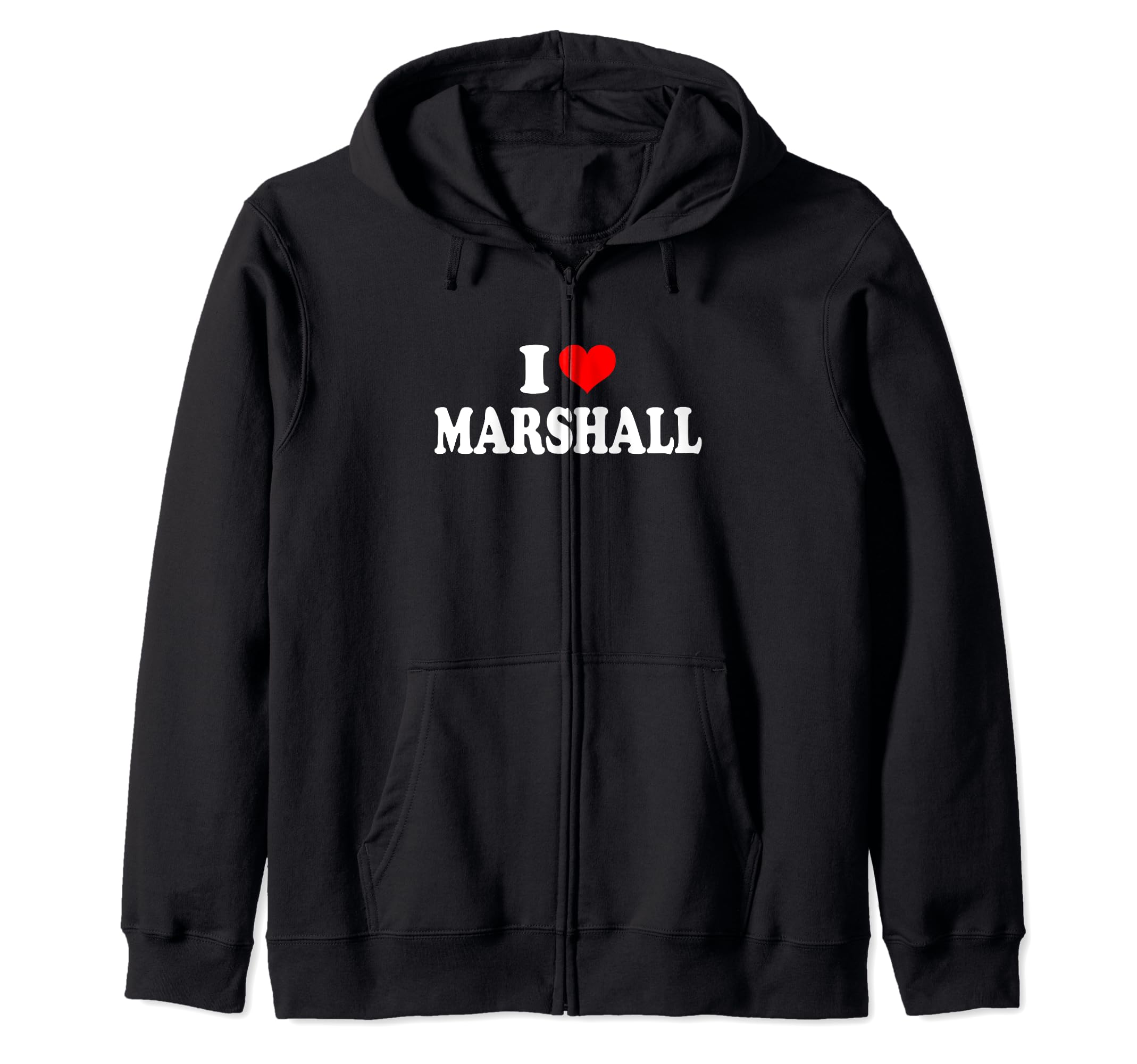 Marshall - I Heart Marshall - I Love Marshall Zip Hoodie, Black