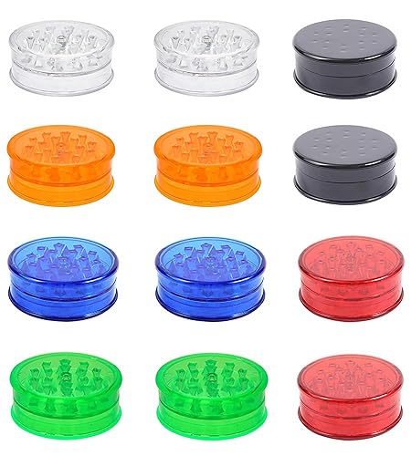 12 Pack Herb Grinder, 2.3in Small Spice Grinder With Storage,