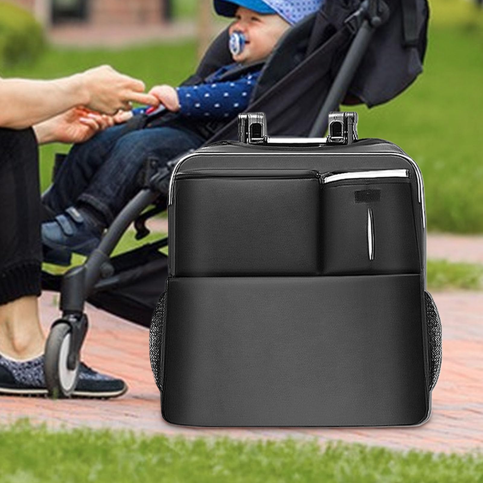 Sac à Poussette de contrôle de Porte, Sac de Poussette Sac à Poussette | Chariots de de siège d'auto, couverture de transport avec sangles de sac à dos pour