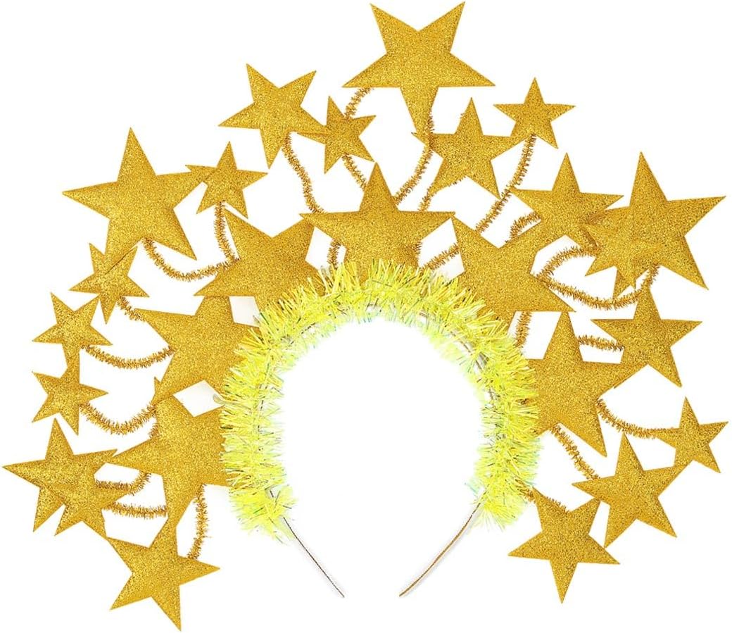 Fashey Light Up Headband Gold Star Headbands Led Lighting