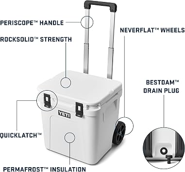 YETI Roadie 48 Wheeled Cooler with Retractable Periscope Handle