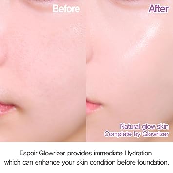 Espoir Glowrizer Gel-Based Face Primer and Fresh Setting Fixer Spray | Long-lasting & Poreless Makeup