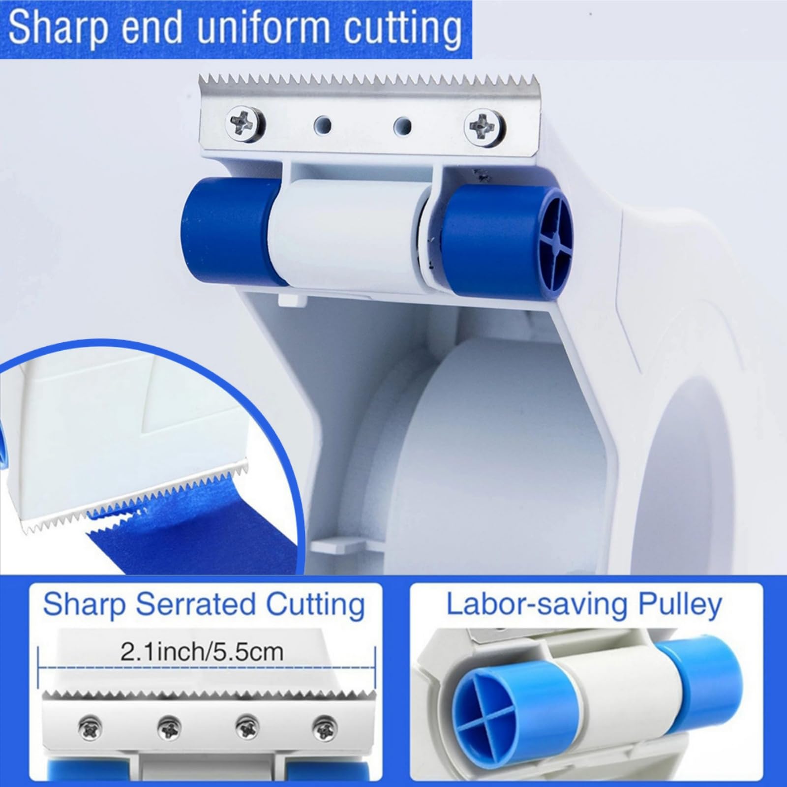 Dispensateur de ruban adhésif, Masking Machine Machine Portable Masking Masking Master Tape Dispensateur avec 5 rouleaux Randeau pour peindre Applicateur de bande de peinture polyvalente Applicateur