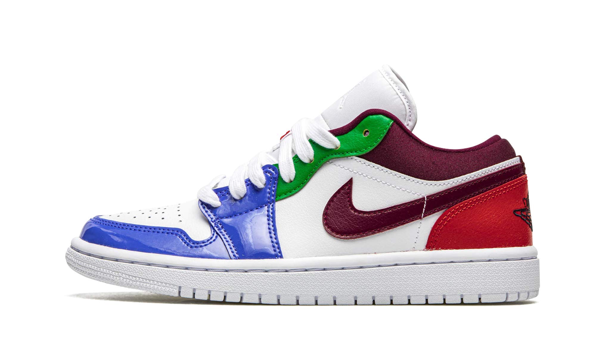 Nike Baskets Air Jordan 1 Low SE pour femme, Blanc/blanc-hyper royal-noir, 6.5