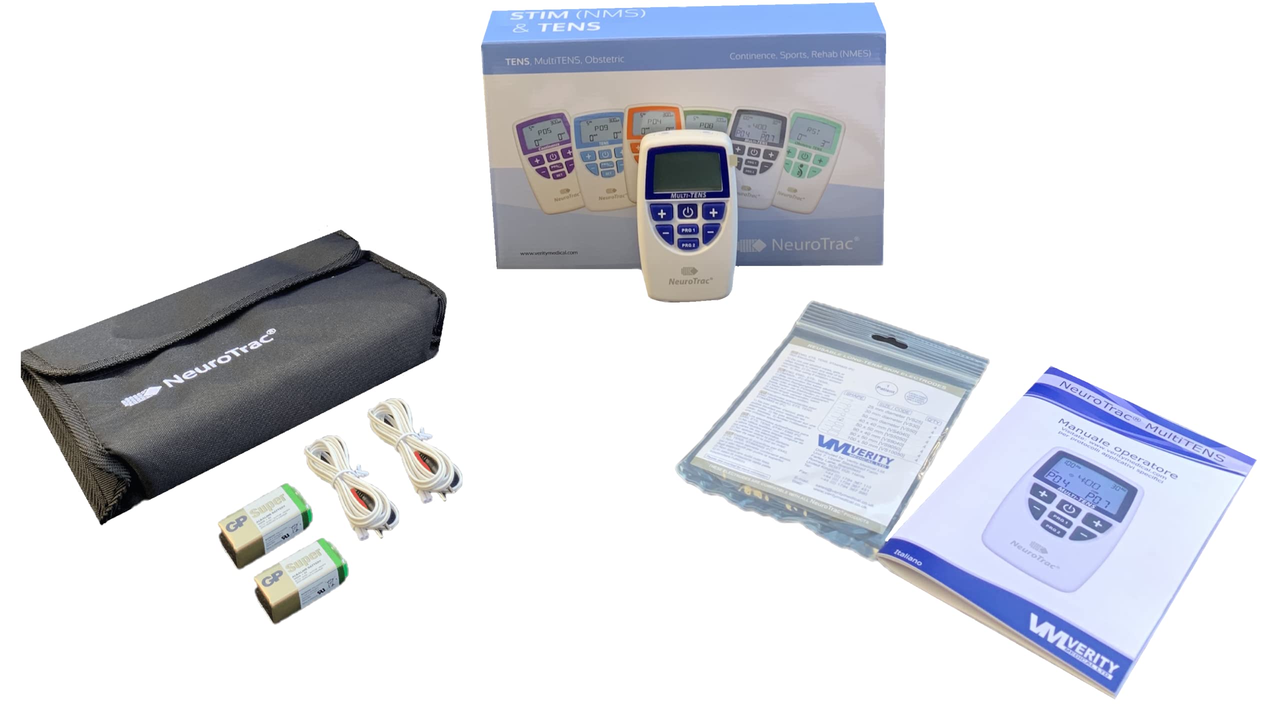 med italia service - neurotrac multitens elettrostimolatore per il sollievo del dolore e la riabilitazione muscolare - M.TENS