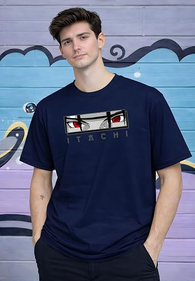 Anime Inspired Graphic Oversized T-Shirt for Men | Japanese Style Streetwear | Casual Cotton Printed T Shirt | Anime Fan Street Fashion – Naruto product image