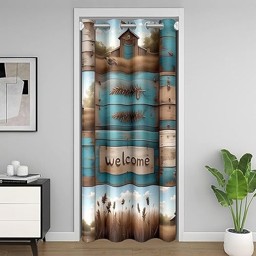 Miniatura 34 de Manfei Cortina de puerta musical negra con notas musicales para puerta de armario, cortinas opacas para puerta de armario, cortinas opacas para