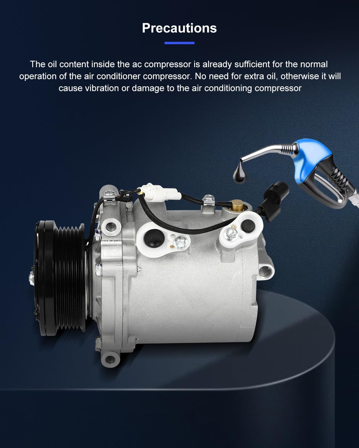 ECCPP AC Compressor Fast Cooling 2008-2010 for Mitsubishi Lancer Outlander 2.0L 2.4L Air Conditioning Compressor