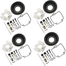 4 Sets Carburetor Gaskets Rebuild Kit & Float Fit for Suzuki Gsx600f Gsx600 Katana 1990-1996