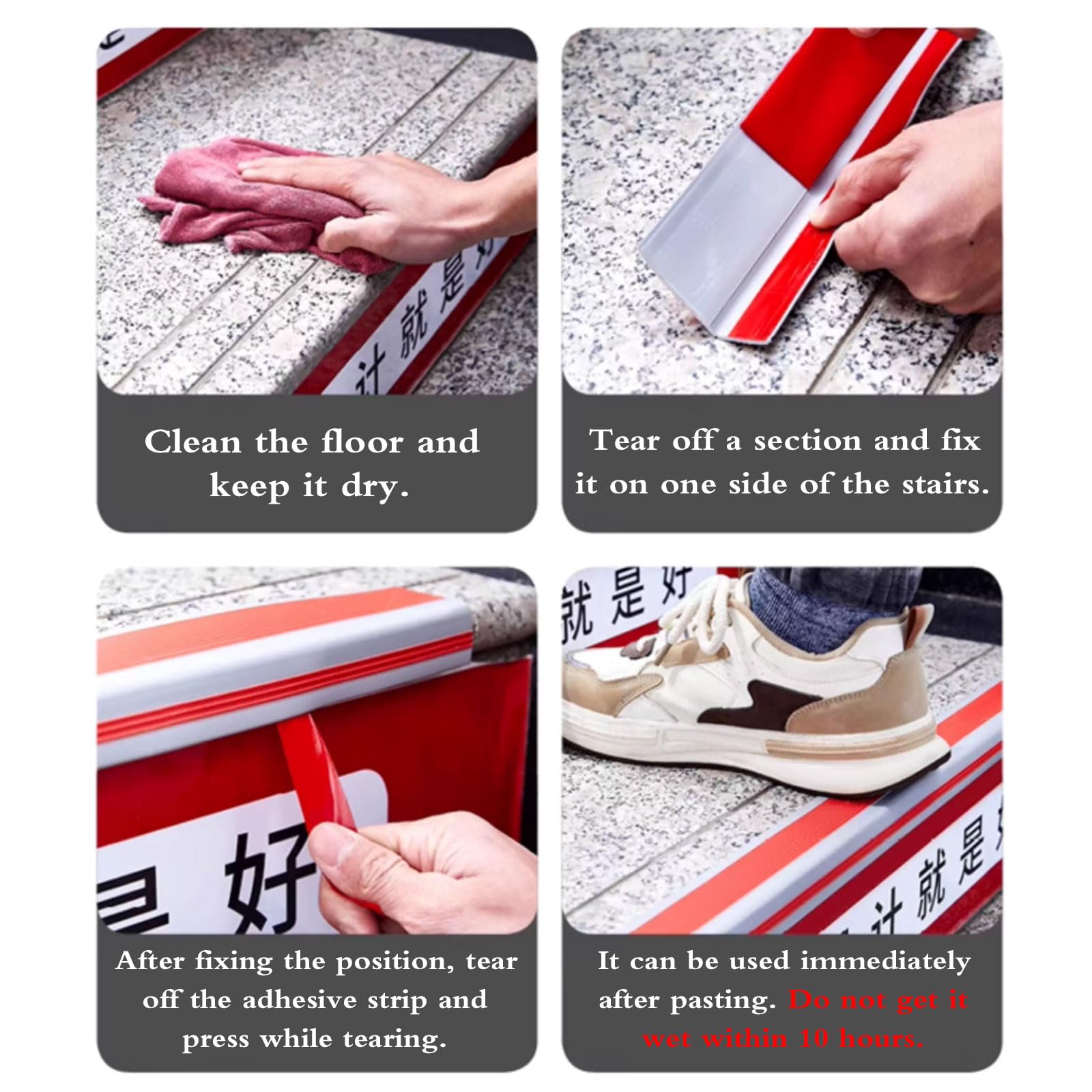 Borde de Escalera de Tira Protectoras,Borde Antideslizante en Forma de L Autoadhesivo,Perfil de PVC Autoadhesivo de Borde para escaleras,Perfil de Esquina PVC para Escaleras.