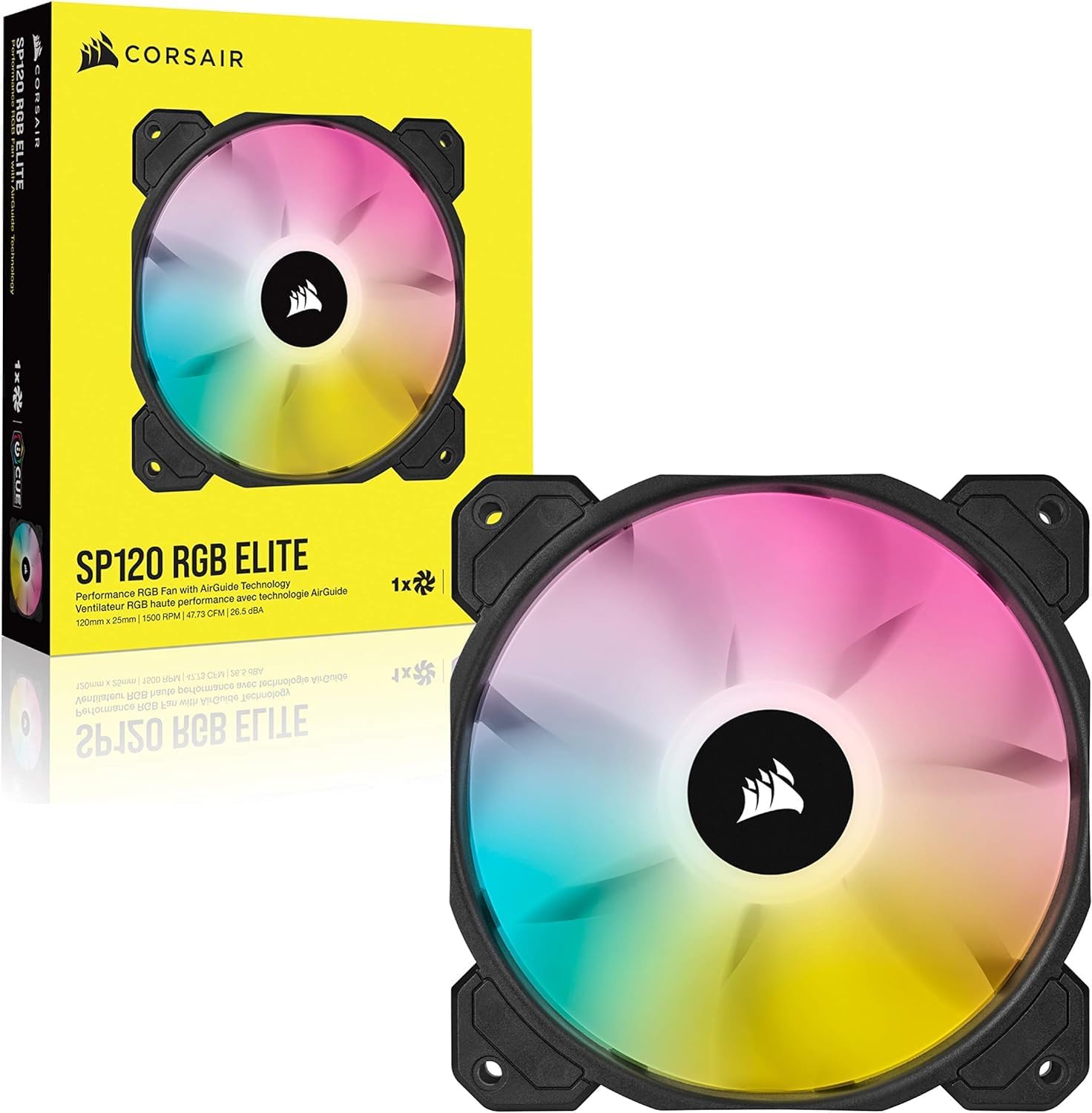 CORSAIR iCUE SP120 RGB Elite Performance 120mm PWM Single Fan