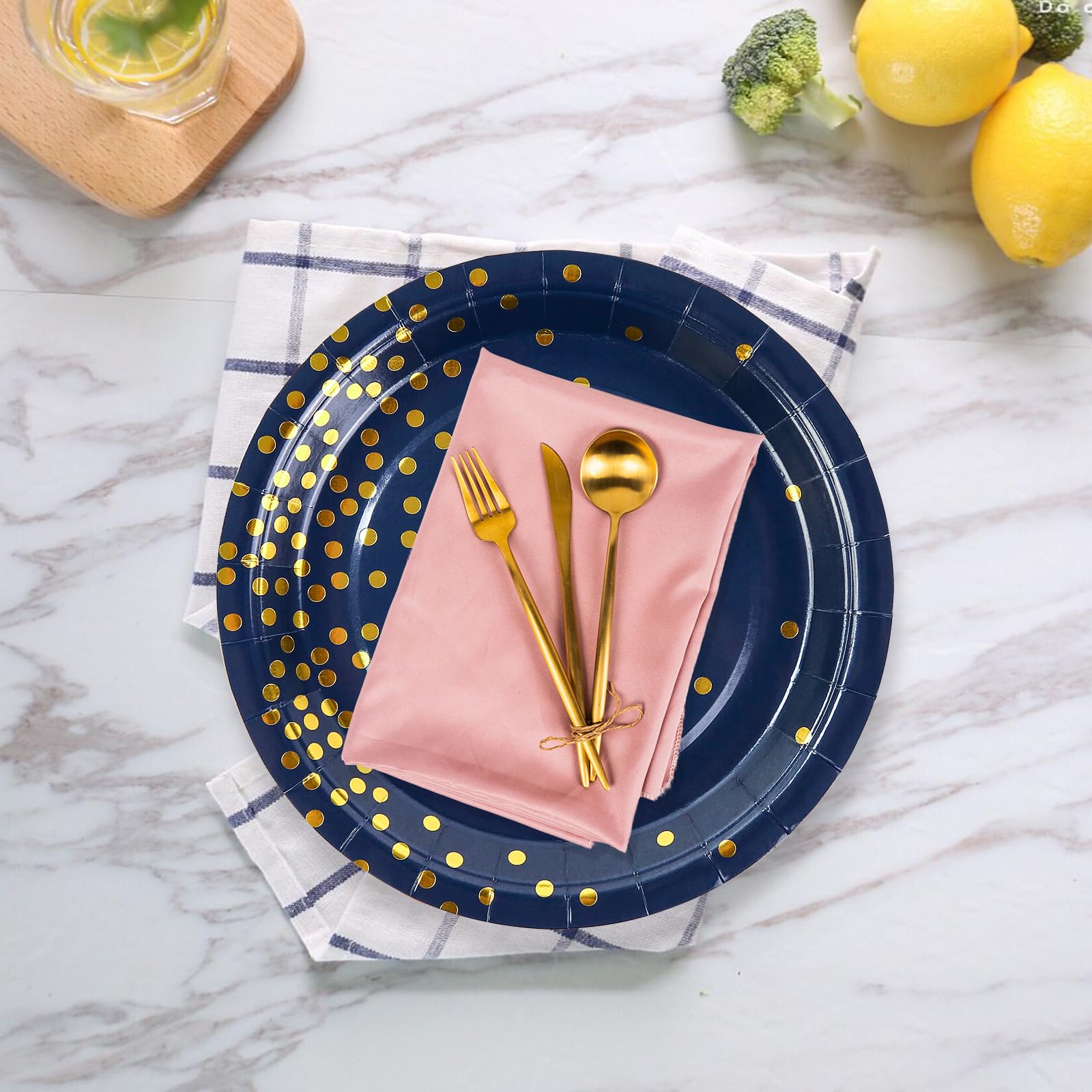Juego De 140 Platos De Papel Redondos Con Lunares - 7 Colores, 7 Pulgadas, Ideal Para Fiestas, Cumpleaños Y Picnics
