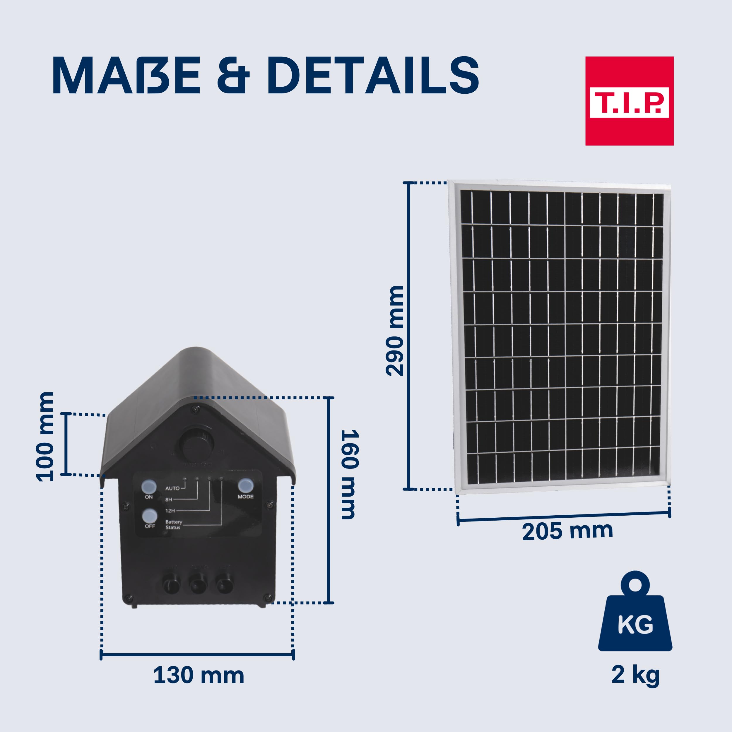 T.I.P. Solarteichpumpe Set mit Akku, Fernbedienung - Wasserspiel, Fontäne für Teich | SPS 300/9 Solar Pumpe fuer Gartenteich mit 4 Fontänen-Düsen, Speicherakku, Timer, Solarpanel & Erdspiess im Komplettset