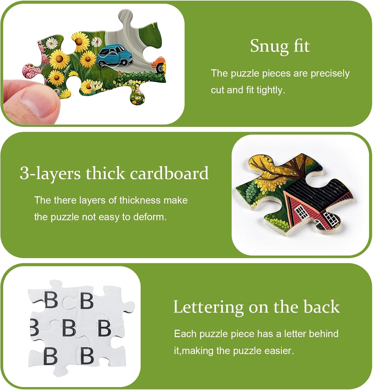 Nature Farm Puzzles for Adults 1000 Pieces, Spring Countryside Garden Flower Plant Town Landscape Puzzle, Scenic Floral Challenge Jigsaw Puzzle