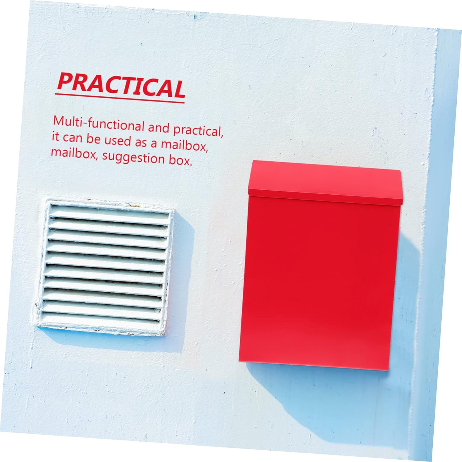 European Style Lockable Mailbox Practical Wall Mount Letter Box Design Durable Easy Installation for Outdoor Use