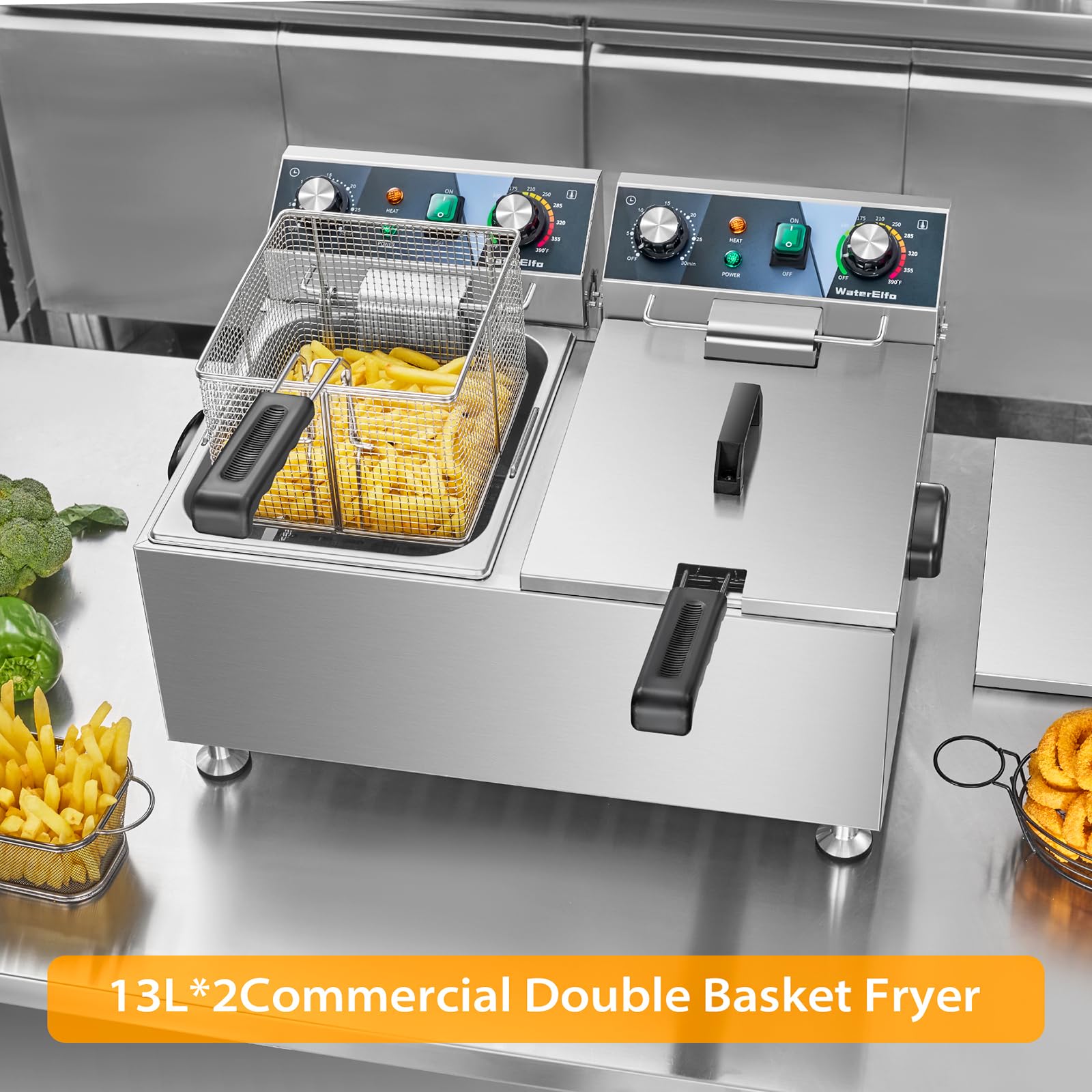 Amazon.com: WaterElfo Deep Fryer Commercial Deep Fryers With
