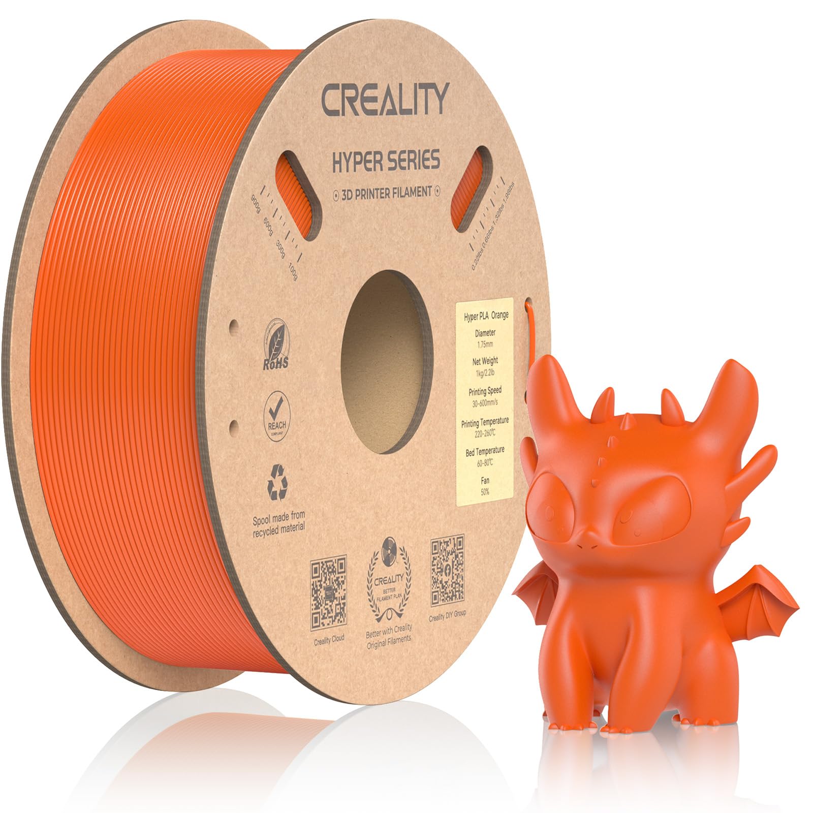 filamento 3d hyper plabianco alta velocità