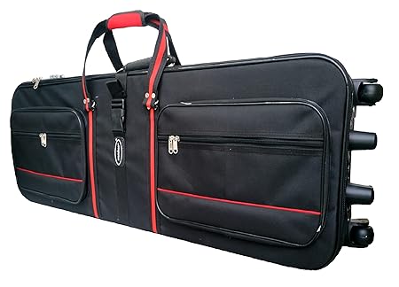 Malav Premium Roland XP50, XP60, Fantom-XA, Fantom-X6 Synthesizer Case Bag of Steel Plated Frame with Wheel & Lock (Flight Case)