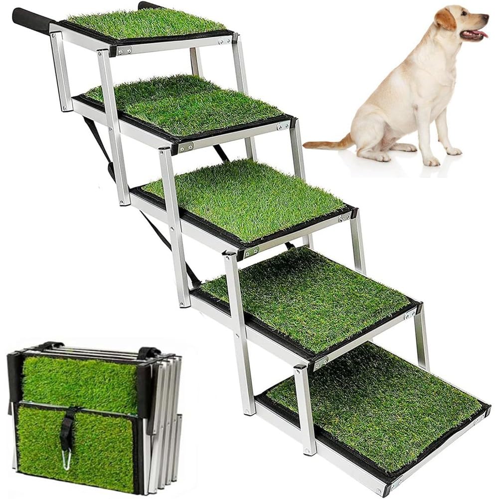 Escalier portable pour chiens de grande taille | Marche pliante 5 marches pour voiture