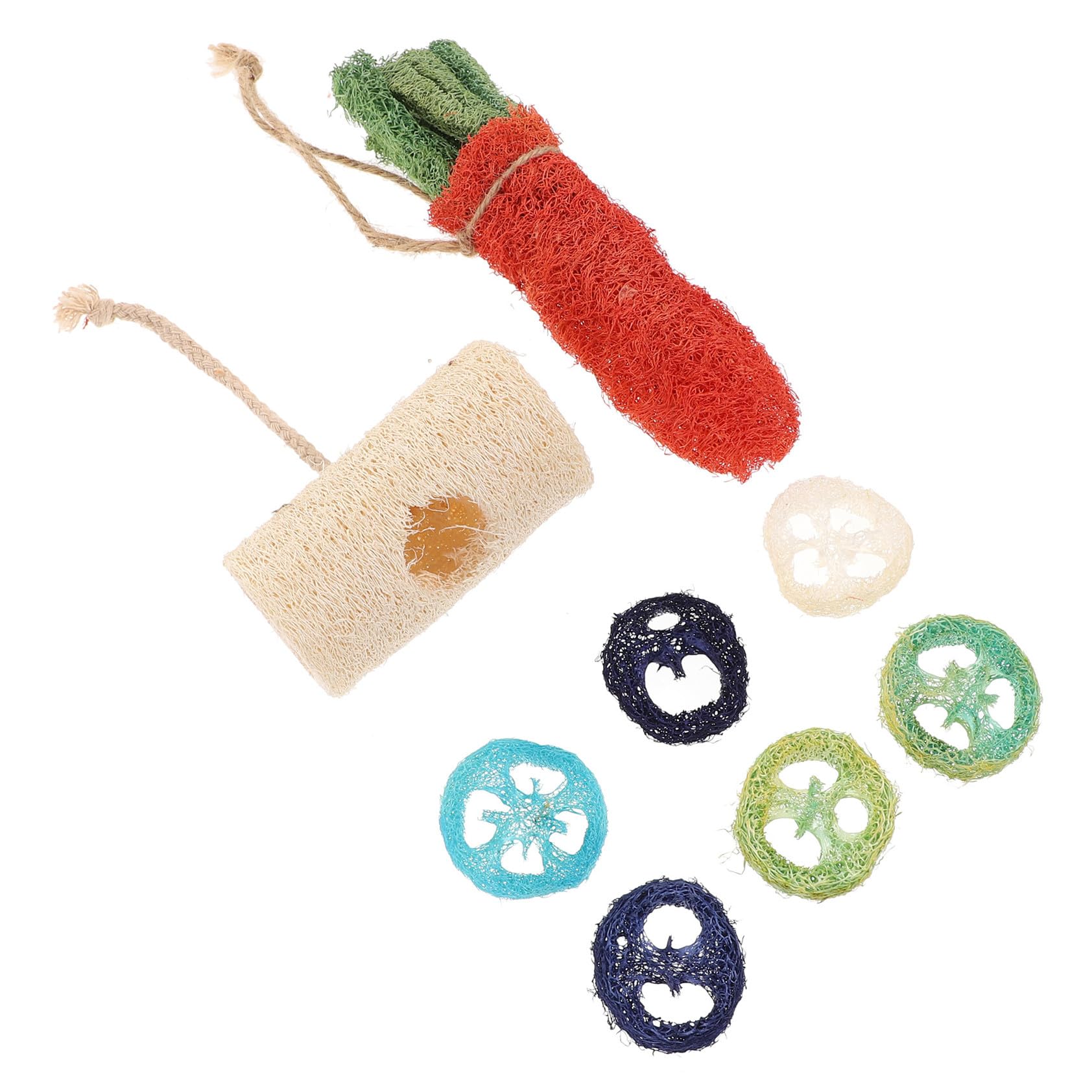 8 Pièces Mâcher pour Petits Animaux à Mâcher pour Hamster Accessoires Naturels pour Rongeurs Couleur Aléatoire
