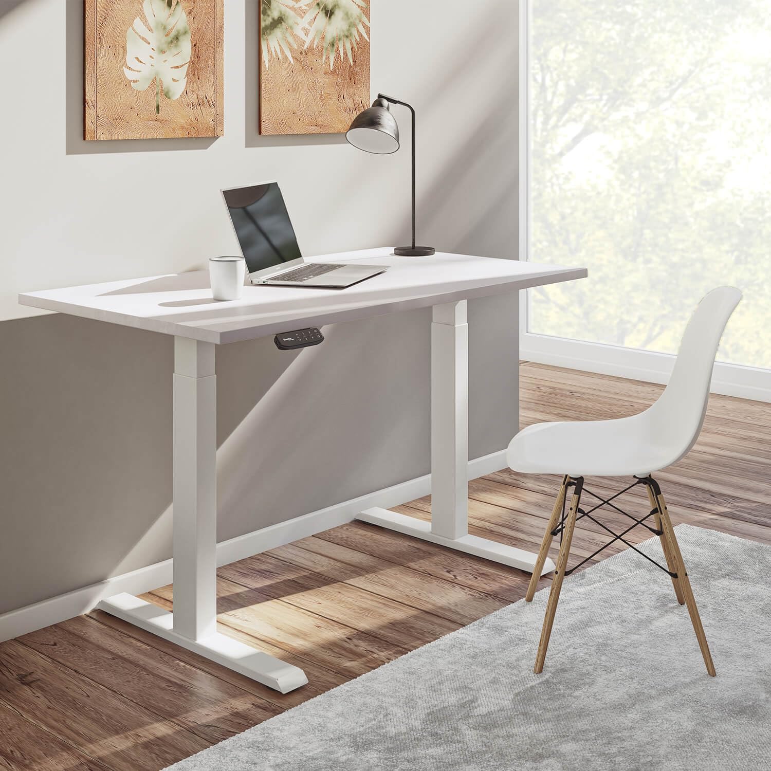 Tischplatte nach Maß - 1,9 cm Starke Spanplatte, melaminbeschichtet, mit ABS-Kante - individueller Zuschnitt - Made in Germany (ICY White, 120 x 60 cm)