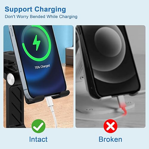 Miniatura 4 de Soporte de teléfono plegable para Samsung Galaxy S25 Ultra S23 S24 A14 A54 5G A15 A13 A53 S22 Plus S21 FE S20 A03s A23, iPad iPhone 16 15 Soporte de