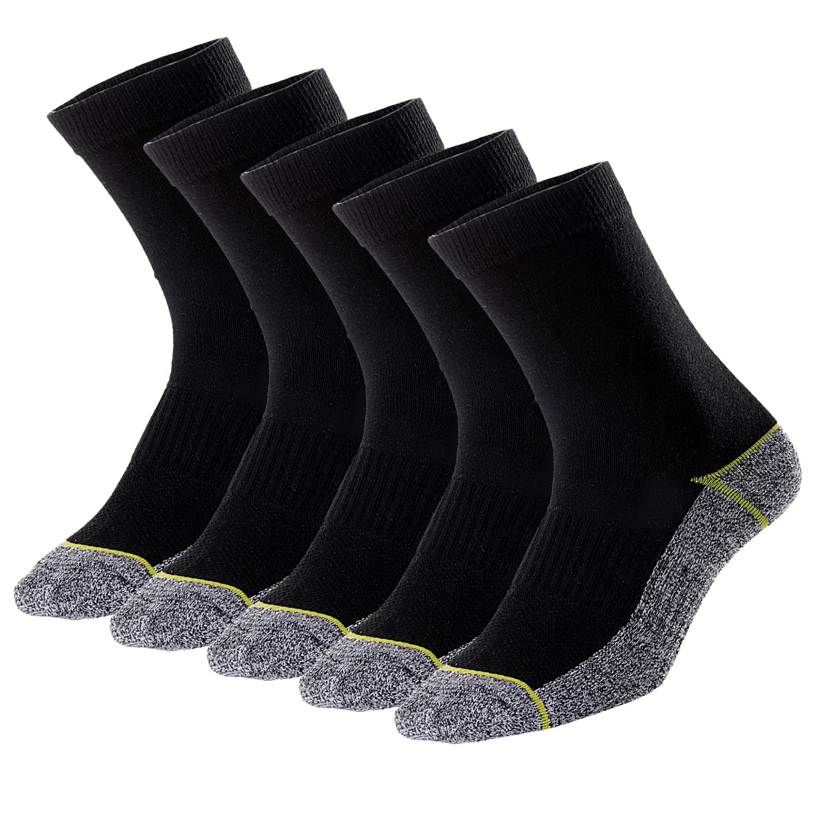 Kodal Copper Infused Crew Socks Business Athletic Moisture Wicking Odor Free Comfortable for All Day Wear (4/5 Pairs)