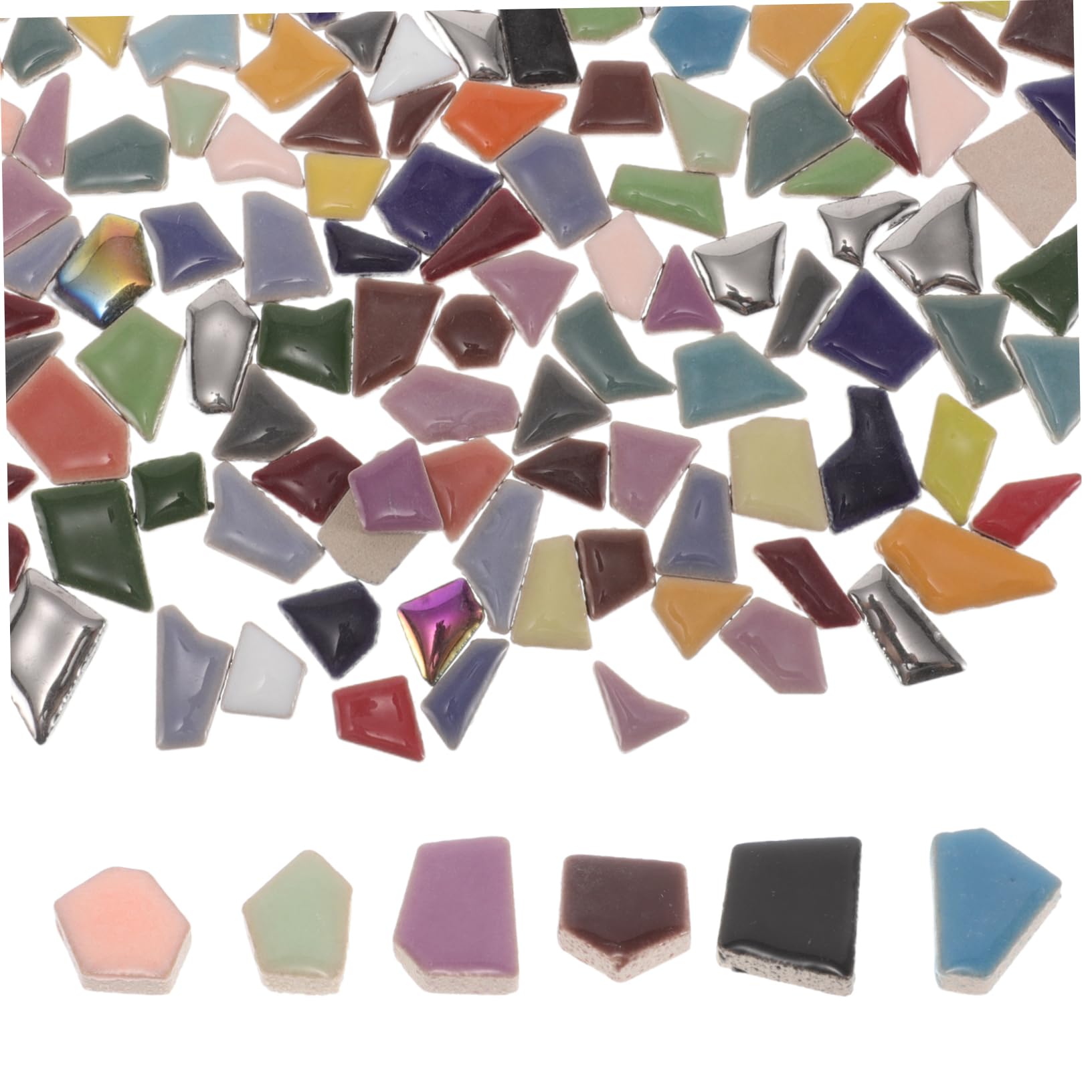 SHINEOFI Gránulos De Mosaico Cerámico Baldosas Pequeñas Para Marcos De Fotos Piezas Irregulares Para Manualidades Decoración De Cerámica Accesorio De Bricolaje Para Proyectos Creativos