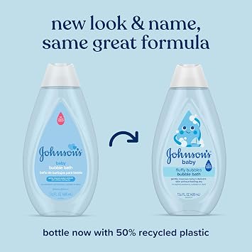 Johnson's Baby Fluffy Bubbles Bubble Bath, No More Tears, 13.6 fl oz