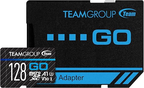 Miniatura 7 de TEAMGROUP GO Card 128GB x 5 Pack MicroSDXC UHS-I U3 V30 4K para cámaras de acción y drones Tarjeta de memoria flash de alta velocidad con adaptador