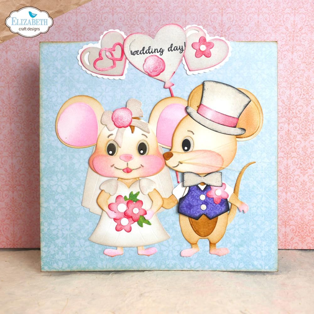 Elizabeth Craft Die Set – Big Mouse – Metal Die Cuts - 23 Pcs - Ideal for Cardmaking, Scrapbooking & Creative Paper Crafts – Crafting & Stamping Supplies