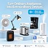 Enchufe inteligente, tomacorriente WiFi compatible con Alexa y Google Home, enchufe WiFi con temporizador y control de grupo para el hogar, no requiere hub, solo WiFi 2.4G, blanco 3