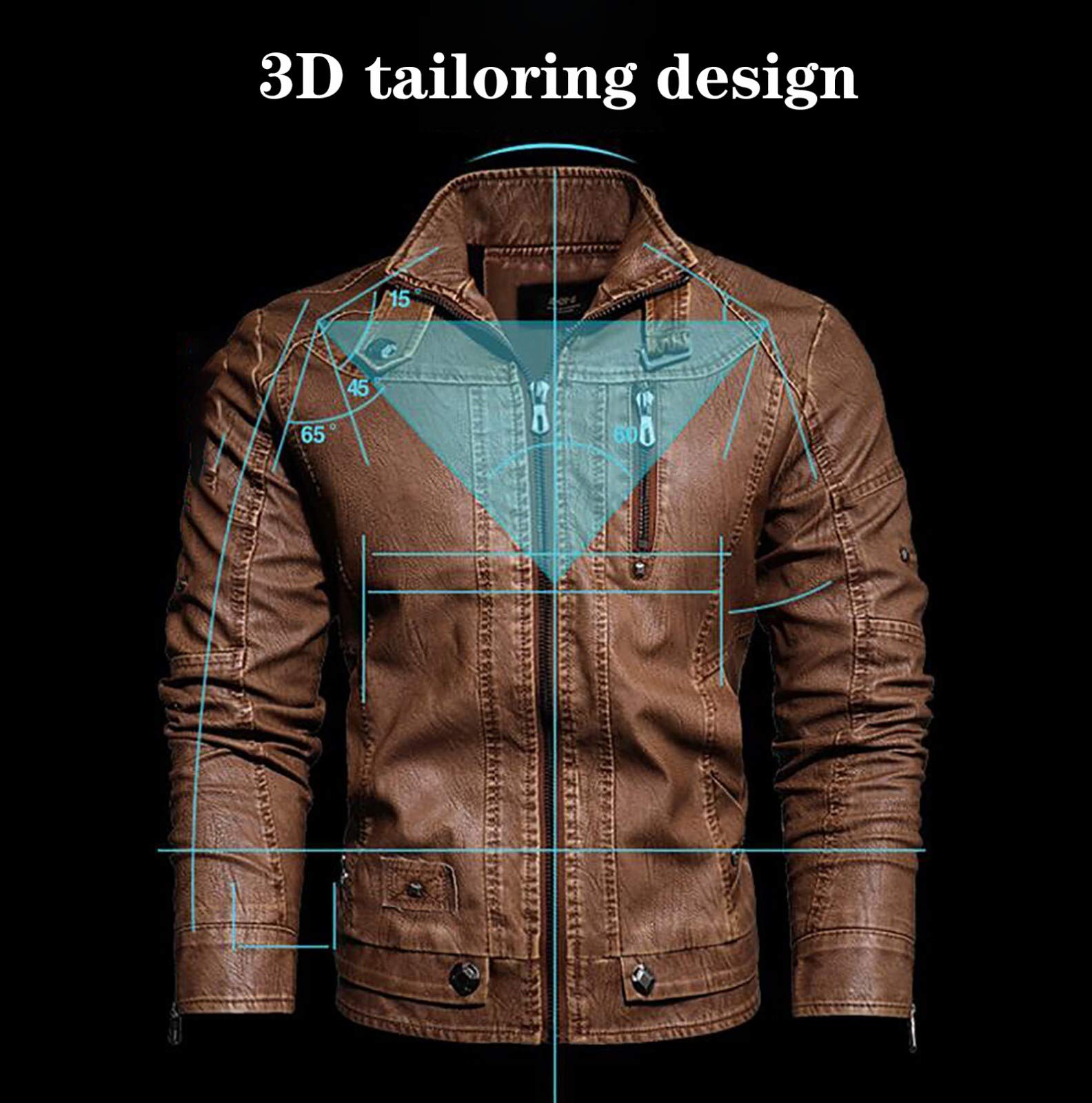 Giacca Giubbotto Moto Rally con Certificata CE Armored Giacca in pelle retrò tendenza PU giacca stile nostalgico europeo e americano