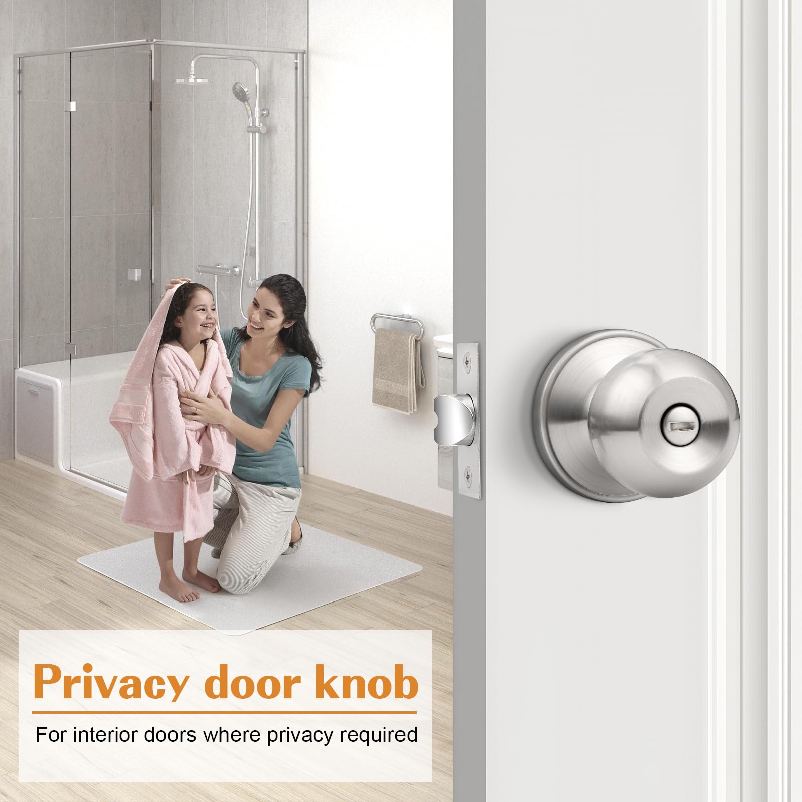 Probrico Stainless Steel Door Knobs - Keyless Locks -2